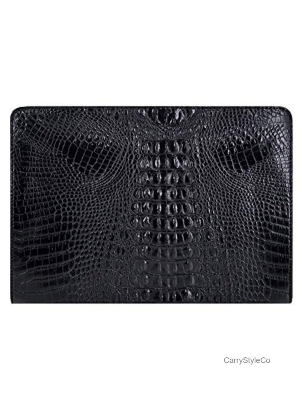 Oversized Crocodile Embossed PU Leather Envelope Clutch Evening Bag